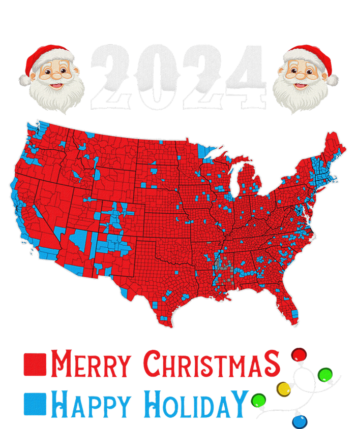 2024 Electoral Map Merry Christmas Trump Xmas T-Shirt