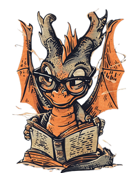 Bookworm Dragon Little Reader T-Shirt