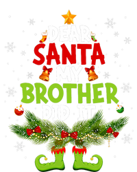 Funny Elf Dear Santa My Brother Did It Christmas Xmas Family T-Shirt