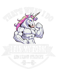 I Fix My Form Funny Unicorn Workout Training T-Shirt