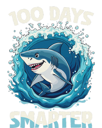 100 Days Smarter Funny Shark 100th Day Of School Boy Shark Cooling Performance Long Sleeve Crew