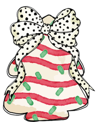 Christmas Tree Cake Coquette Dalmatian Bow T-Shirt