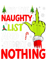 Funny On The List Of Naughty And I Regret Nothing Christmas T-Shirt