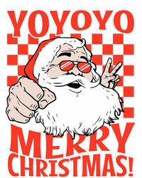 Funny Santa Christmas Holiday Spirit Yo Yo Yo Design T-Shirt