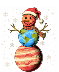 Planets Snowman Space Funny Christmas Astronomy T-Shirt