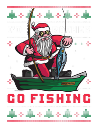 Funny Santa Surf ID Rather Go Fishing Merry Christmas T-Shirt