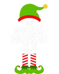 Funny The Social Worker Elf Christmas Matching Family Party T-Shirt