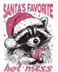 SantaS Favorite Hot Mess Funny Christmas Raccoon Ladies Essential Flowy Tank