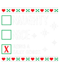 Funny Trendy Christmas Xmas Naughty Nice Being A Silly Goose Pom Pom 12in Knit Beanie