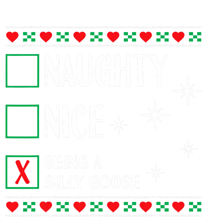 Funny Trendy Christmas Xmas Naughty Nice Being A Silly Goose Pom Pom 12in Knit Beanie