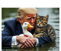 Funny Trump Cat And Duck Memes Christmas Halloween Vote Sign Hoodie