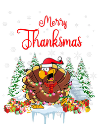 Funny Turkey Santa Merry Thanksmas Christmas Thanksgiving T-Shirt