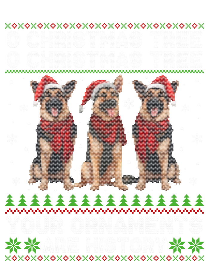 German Shepherd Dog Oh Christmas Tree Ugly Xmas Valucap Bio-Washed Visor