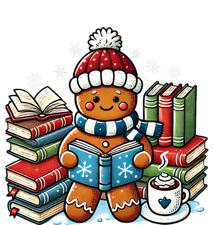 Gingerbread Reading Book Lovers Christmas Bookworm Librarian Sweatshirt