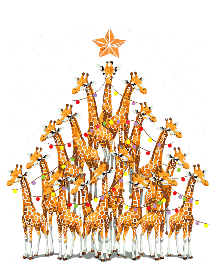 Giraffe Christmas Tree Giraffe Xmas Tree T-Shirt