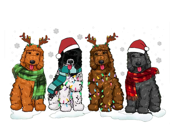 Goldendoodle Dogs Christmas Lights Golden Doodle Dog Xmas Pj T-Shirt