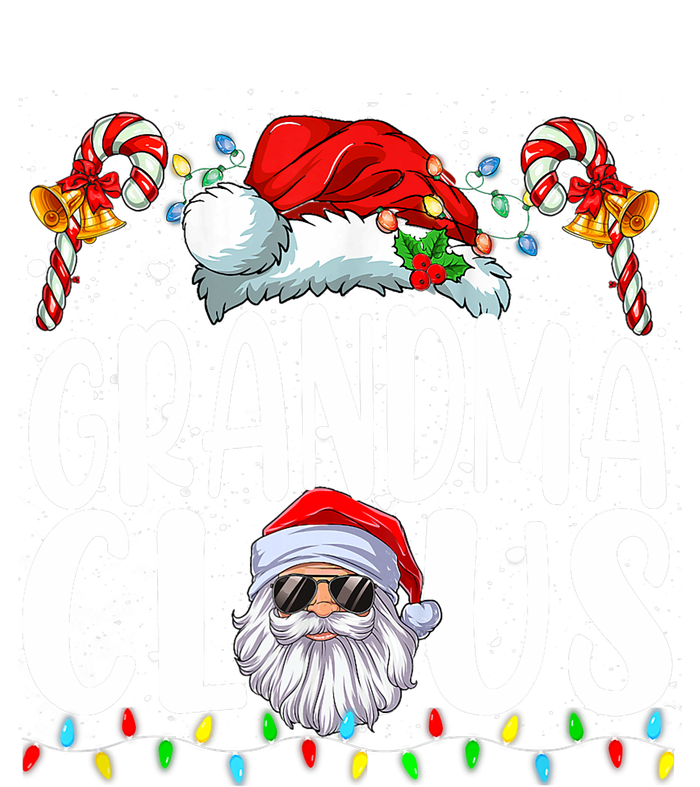 Grandma Claus Christmas Santa Matching Family Xmas Pajamas Women's Long Sleeve Flannel Pajama Set 