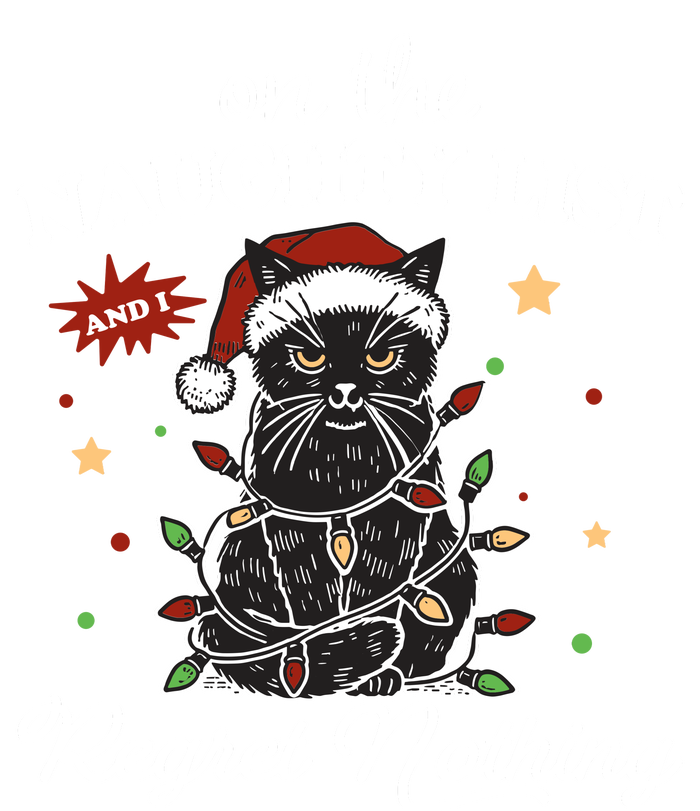 Funny Christmas Cat On The Naughty List And I Regret Nothing Cooling Performance Long Sleeve Crew