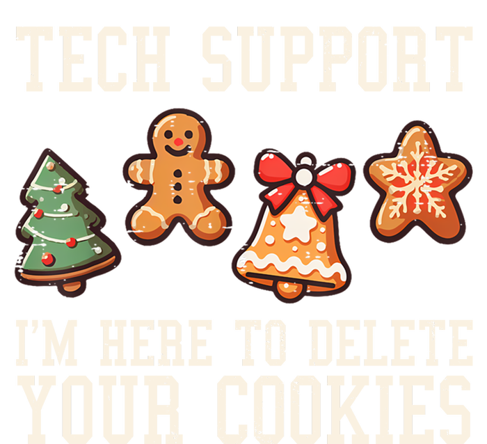 Christmas Tech Support Here To Delete Cookies Funny T-Shirt