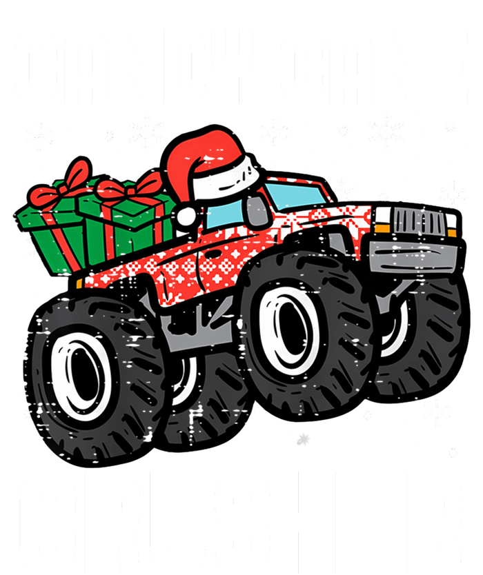 Candy Cane Crusher Christmas Monster Truck Metallic Star Ornament