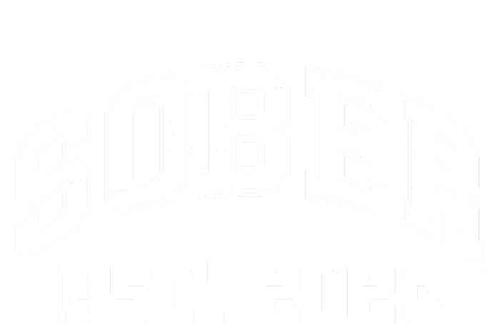 Funny Sober Varsity Est. 2023 Sobriety Celebrate Recovery Sweatshirt