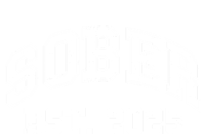 Funny Sober Varsity Est. 2025 Sobriety Celebrate Recovery T-Shirt