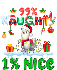 99% Naughty 1% Nice Christmas Colorful Reindeer Llama Meaningful Gift T-Shirt