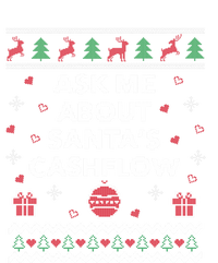 Ask Me About Santas Cash Flow Accountant Ugly Christmas Meaningful Gift Short Acrylic Beanie