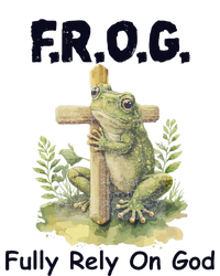 F.R.O.G Fully Rely On God Funny Green Frog T-Shirt