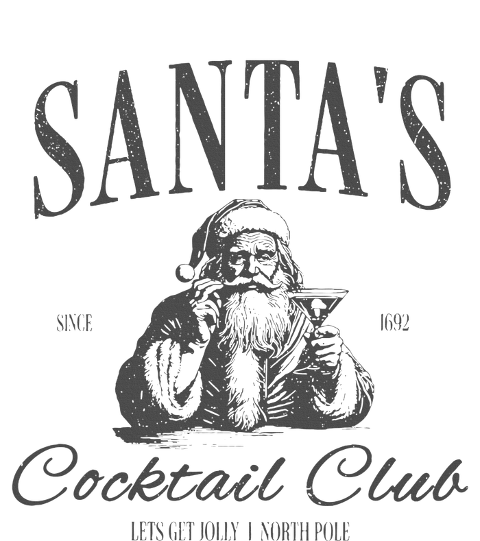 SantaS Cocktail Club Christmas Poster