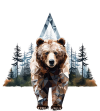 Grizzly Animal Bear In A Triangle Forest T-Shirt