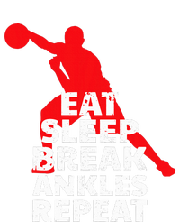 Eat Sleep Break Ankles Repeat Basketball Crossover Tie-Dye T-Shirt