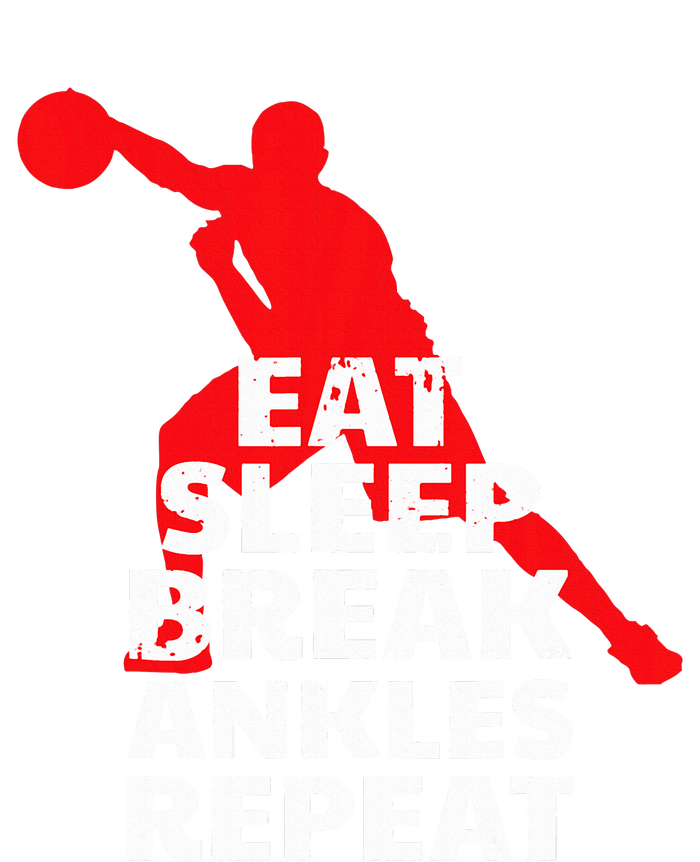 Eat Sleep Break Ankles Repeat Basketball Crossover Tie-Dye T-Shirt