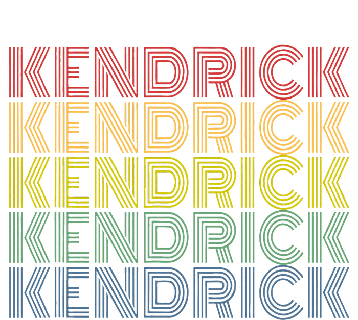 Kendrick Retro Wordmark Pattern Vintage Style T-Shirt