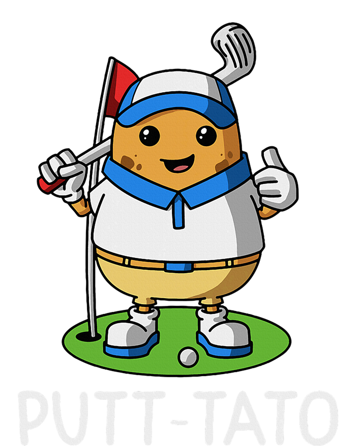 Putt Tato Golfing Potatoes Potato Funny Golf Player Pun T-Shirt