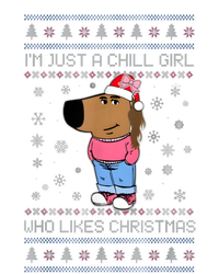 IM Just A Chill Girl Who Likes Christmas Ugly Sweater Ladies Essential Tank