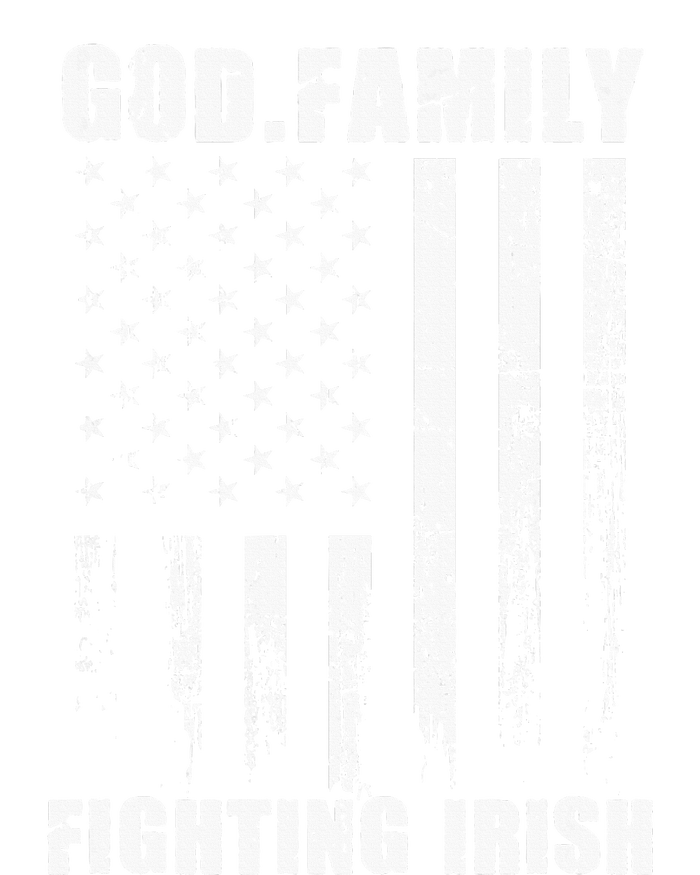 Fighting Irish God. Family. Vintage Usa Flag T-Shirt