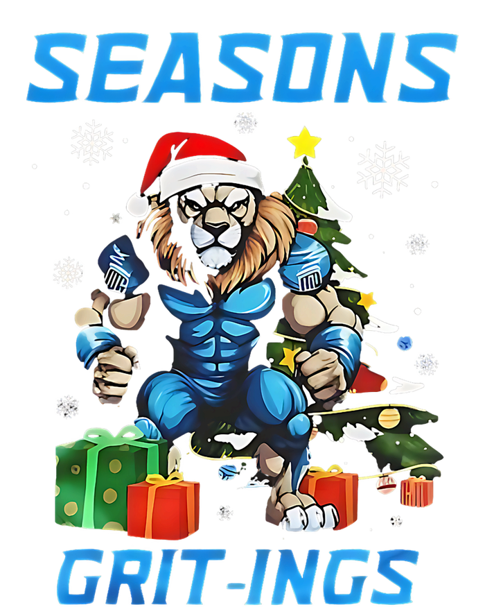 Seasons Gritings Lions Christmas Funny Christmas 2024 Hoodie