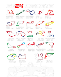 Schedule 2024 Formula Racing Track Formula Car Formula Fan T-Shirt