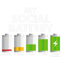 Funny Introvert Gift My Social Battery With People Doggie Tank