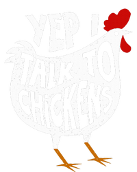 Yep I Talk To Chickens Women's Knotted Racerback Tank