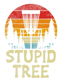 Stupid Tree Disc Golf Basket Retro Frisbee Golfing Golfer T-Shirt