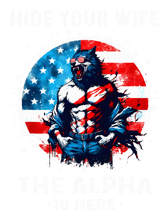 Hide Your Wife The AlphaS Here Usa Meme Werewolf Meme T-Shirt