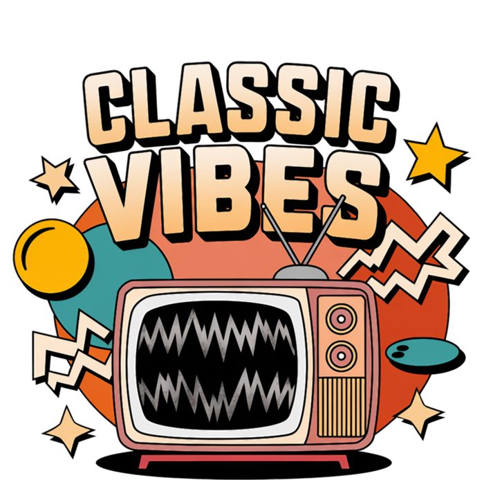 Classic Vibes Vintage Retro Tv Gift T-Shirt