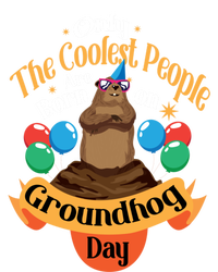 Coolest People Born On Groundhog Day Cute Birthday Party Funny Gift Mesh Reversible Basketball Jersey Tank