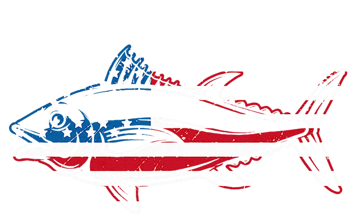 Tuna Fishing American Flag Giant Bluefin Fish Fisherman Coaster