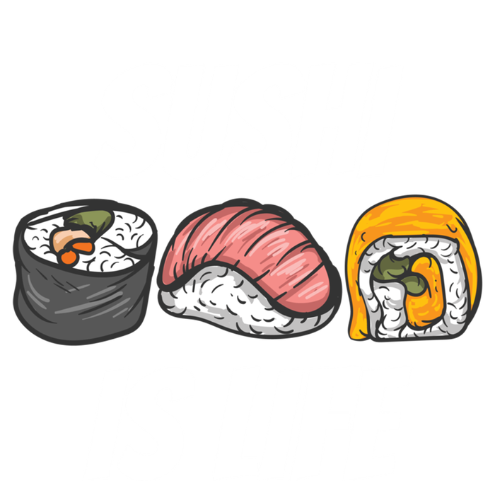 Funny Sushi Is Life Food Lover Gift Valucap Bio-Washed Visor