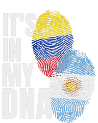 Colombian And Argentinian Dna Mix Flag Heritage Performance Long Sleeve Polo