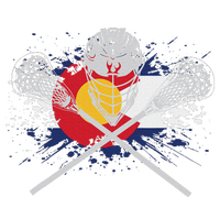 Lacrosse Sticks Crossed Helmet Lax Colorado Flag T-Shirt