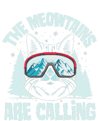 The Meowtains Are Calling Cat Ski Adventure T-Shirt